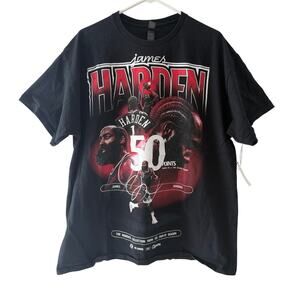 LA Clippers James Harden 2024-25 Moments Playoff Giveaway T-Shirt XL NWOT